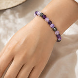 Charm-Armband mit Amethyst und Achat