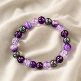 Charm-Armband mit Amethyst und Achat