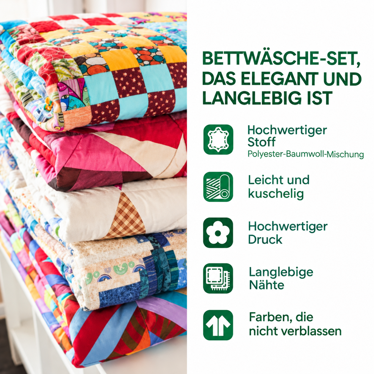 Vorteile Tagesdecken-Set