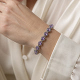 Gliederarmband mit Zirkonia