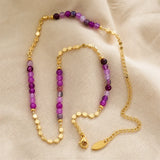 Zeitlose Amethyst-Perlenkette