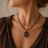 Lebensbaum-Halskette mit Amethyst
